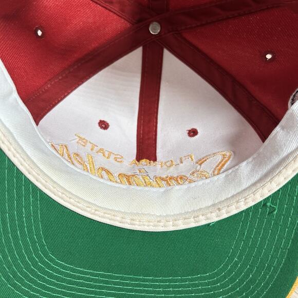 Vintage Sports Specialties Florida State Seminoles Hat Snapback Garnet Wool‎ Cap - Picture 5 of 9